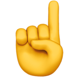 Dedo índice emoji